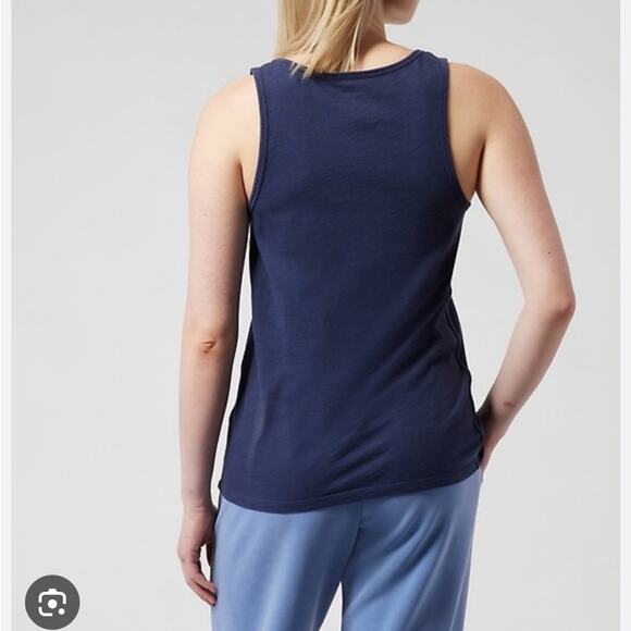 Athleta Blue ORGANIC Daily  Sleeveless Tank Top Size XS - Picture 2 of 9